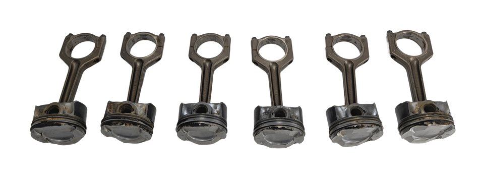 Thumbnail 2: 2010-2014 BMW 1/3/4/5/6/7/X1/X3/X5/X6 3.0L N55 TURBO ENGINE PISTON & ROD SET 6