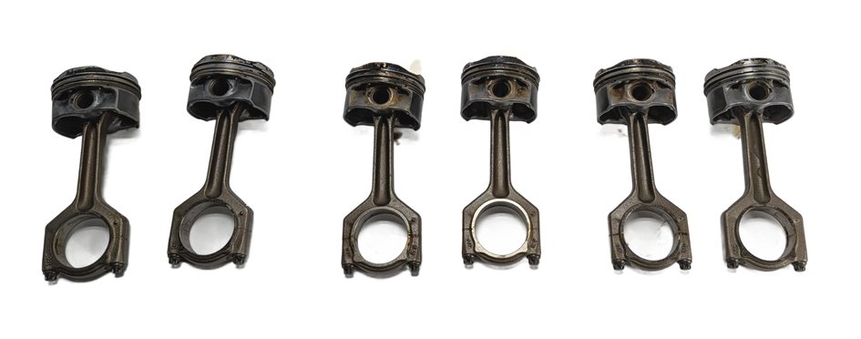 Thumbnail 7: 2010-2014 BMW 1/3/4/5/6/7/X1/X3/X5/X6 3.0L N55 TURBO ENGINE PISTON & ROD SET 6