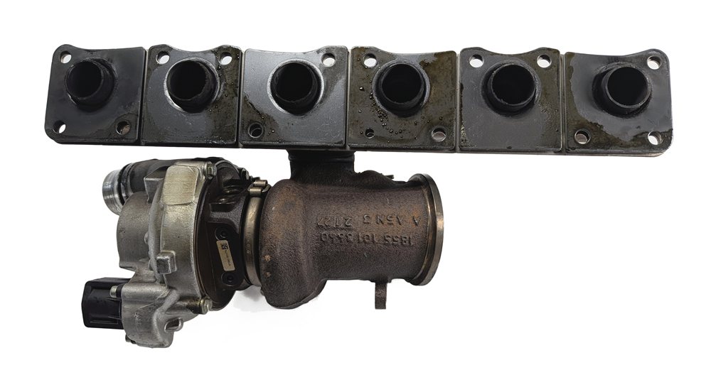 Thumbnail 7: 2014-2019 BMW 335i 535i 640i X4 X5 X6 3.0L N55 TURBO TURBOCHARGER w/ MANIFOLD