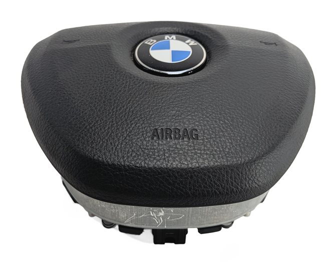 Thumbnail 3: 09-18 BMW 5 6 7 (F01 F06 F10 F13) DRIVER STEERING WHEEL SRS AIRBAG (Black)
