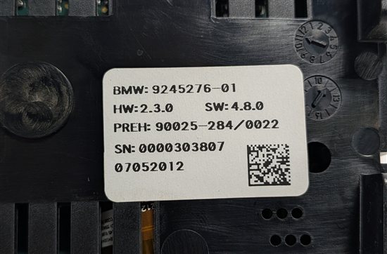 Thumbnail 9: 2010-2019 BMW 528i 535i 550i 740i 750i 760i (F01 F06 F10) REAR TEMPERATURE PANEL