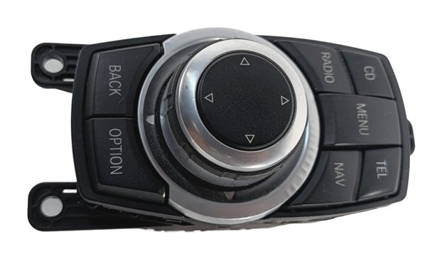Thumbnail 2: 11-12 BMW 528i 535i 550i (F10) RADIO GPS NAVIGATION iDRIVE MEDIA CONTROL KNOB