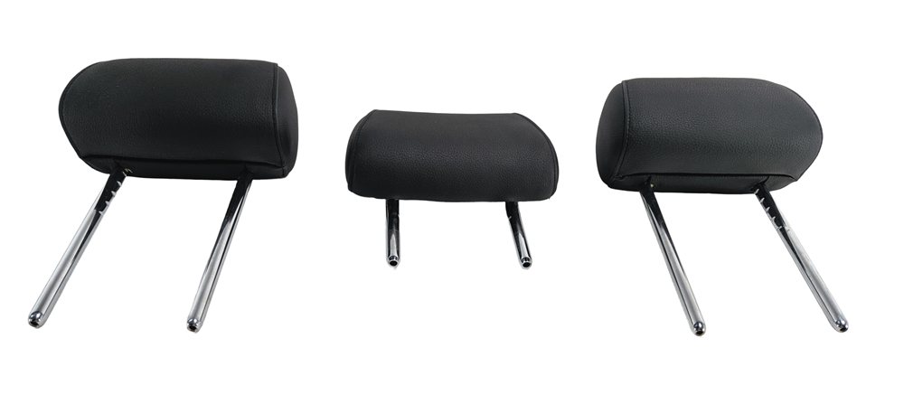 Thumbnail 3: 11-13 BMW 5 SERIES GT (F07 F10) REAR LEFT CENTER RIGHT SEAT HEADREST SET (BLACK)