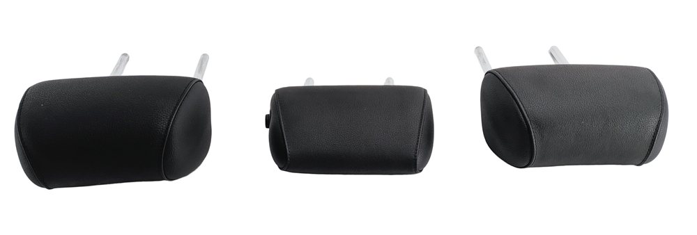 Thumbnail 6: 11-13 BMW 5 SERIES GT (F07 F10) REAR LEFT CENTER RIGHT SEAT HEADREST SET (BLACK)
