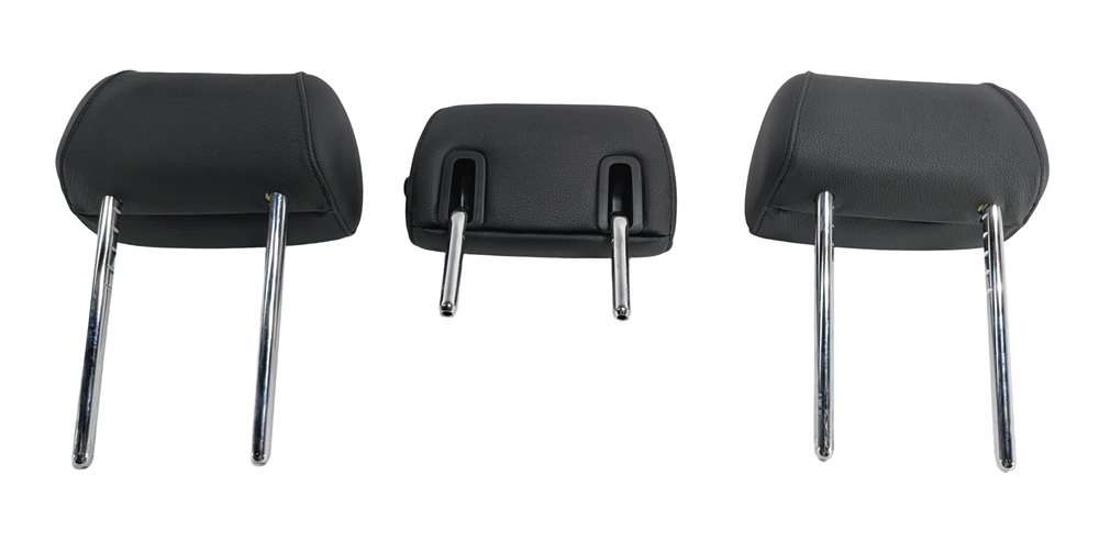 Thumbnail 7: 11-13 BMW 5 SERIES GT (F07 F10) REAR LEFT CENTER RIGHT SEAT HEADREST SET (BLACK)