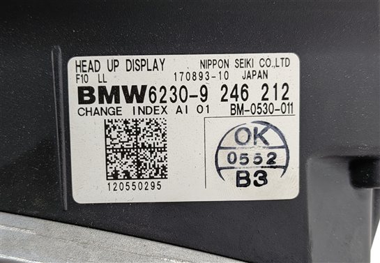 Thumbnail 10: 2011-2016 BMW 528i 535i 550i M5 (F10) FRONT DASH PROJECTOR HEADS UP DISPLAY HUD