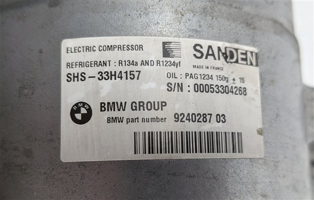 Thumbnail 9: 2012-2016 BMW ACTIVEHYBRID 3 / 5 / 7 AIR CONDITIONING A/C COMPRESSOR PUMP