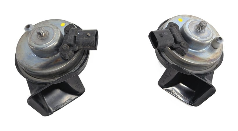 Thumbnail 7: 2011-2016 BMW 528i 535i 535iGT 550i 550iGT M5 (F10 F07) HIGH & LOW TONE HORN SET