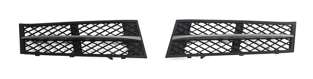 Thumbnail 2: 2011-2013 BMW 528i 535i 550i (F10) FRONT LEFT & RIGHT LOWER BUMPER GRILLE SET-2