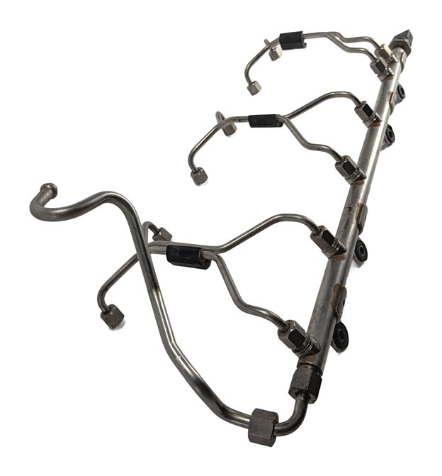 Thumbnail 4: 12-15 BMW ACTIVEHYBRID 5 F10 3.0L N55 TURBO ENGINE FUEL INJECTION RAIL w/SENSOR