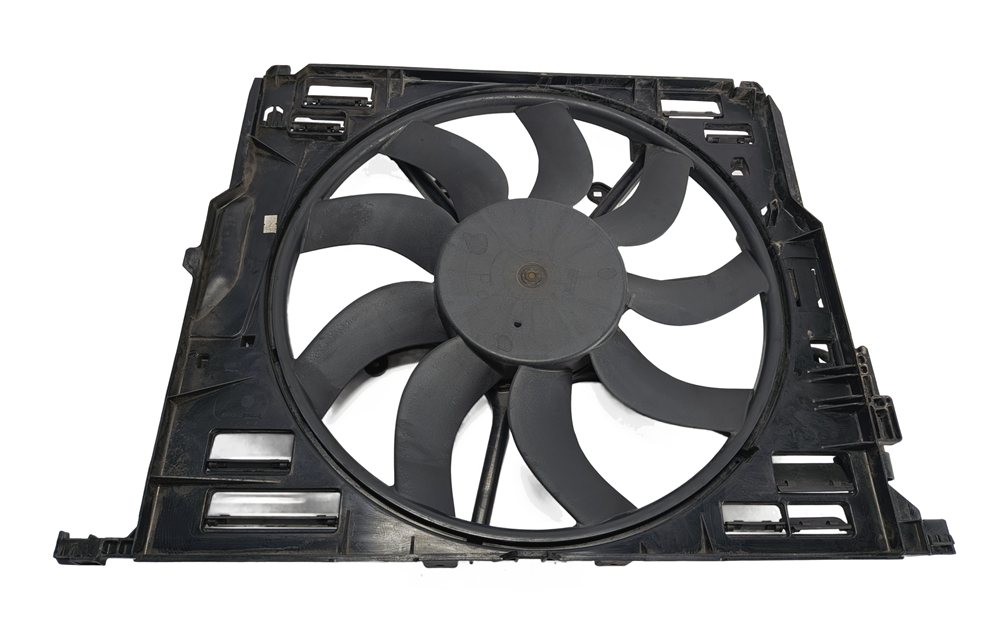 Thumbnail 2: 10-19 BMW 5 6 7 F01 F10 3.0L N54 N55 850 WATT RADIATOR COOLING FAN w/ SHROUD