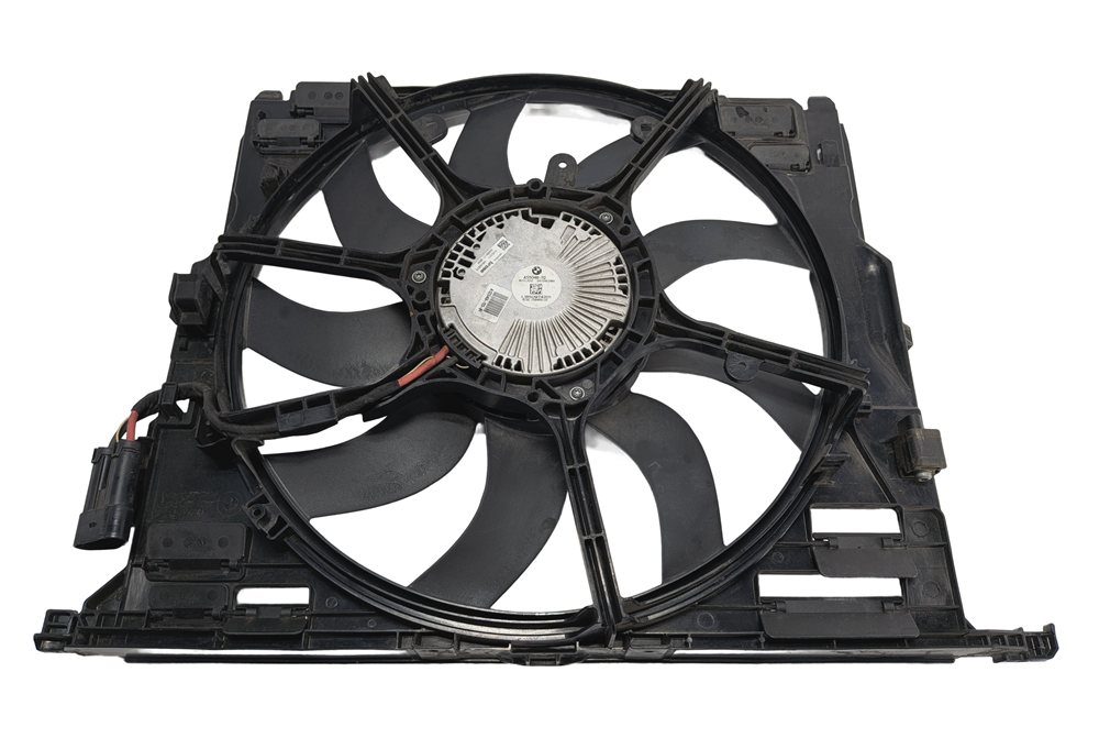 Thumbnail 7: 10-19 BMW 5 6 7 F01 F10 3.0L N54 N55 850 WATT RADIATOR COOLING FAN w/ SHROUD