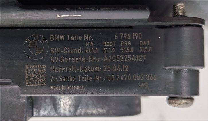 Thumbnail 8: 2011-2015 BMW 528i 535i 550i (F10) RIGHT PASSENGER REAR EDC ELECTRIC SHOCK STRUT