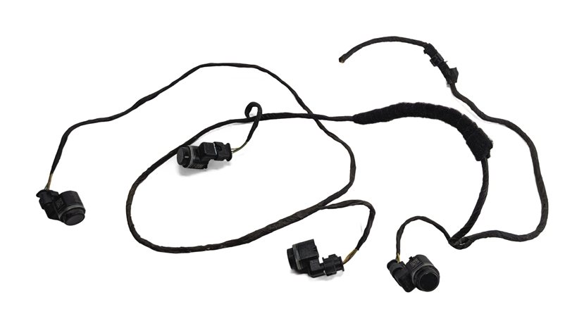 2012 BMW ACTIVE HYBRID 5 F10 REAR PARK ASSIST PDC SENSORS SET/4 w/HARNESS (Gray)