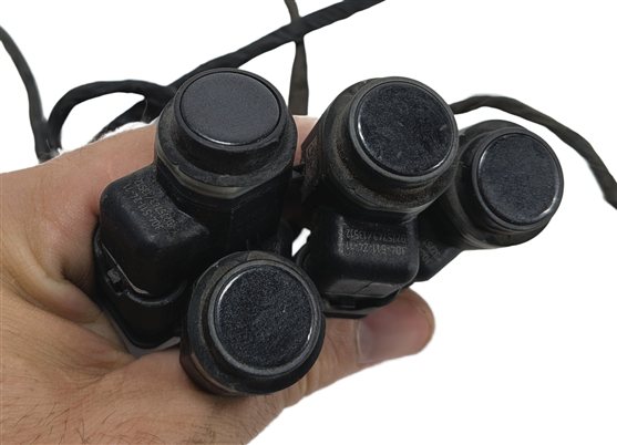 Thumbnail 6: 2012 BMW ACTIVE HYBRID 5 F10 REAR PARK ASSIST PDC SENSORS SET/4 w/HARNESS (Gray)