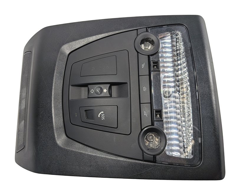 Thumbnail 2: 2012 BMW ACTIVE HYBRID 5 F10 FRONT DOME LIGHT SUNROOF SWITCH CONSOLE SOS (Black)