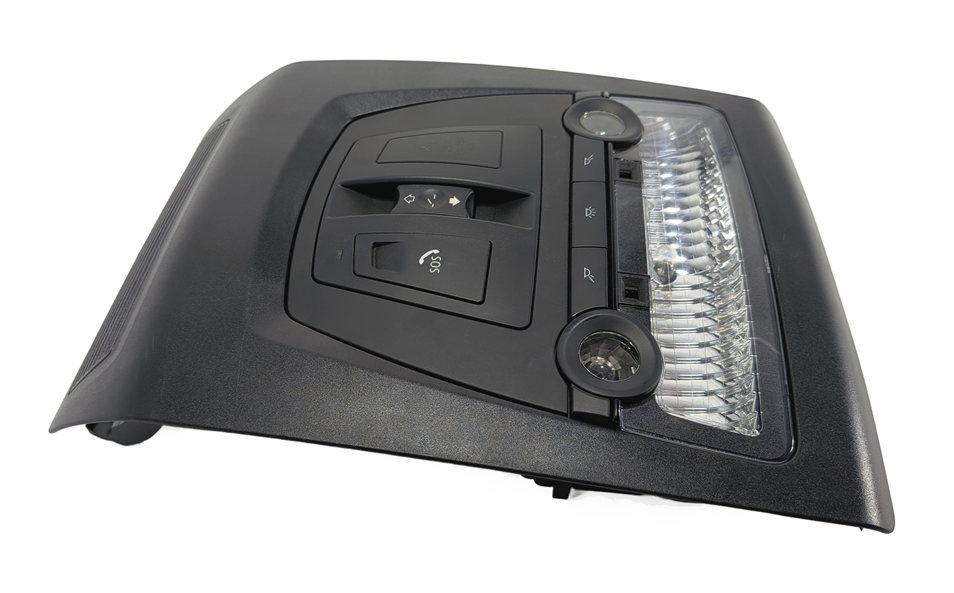 Thumbnail 3: 2012 BMW ACTIVE HYBRID 5 F10 FRONT DOME LIGHT SUNROOF SWITCH CONSOLE SOS (Black)