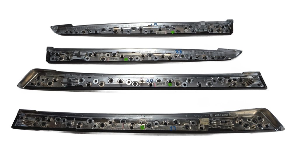 Thumbnail 21: 2012 BMW ACTIVE HYBRID 5 F10 INTERIOR DOOR DASH TRIM MOLDING SET/9 (Fineline)