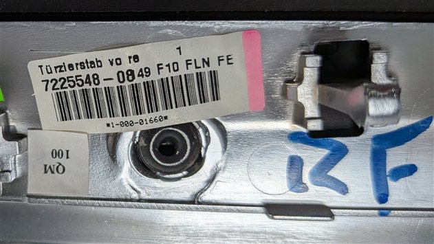 Thumbnail 23: 2012 BMW ACTIVE HYBRID 5 F10 INTERIOR DOOR DASH TRIM MOLDING SET/9 (Fineline)