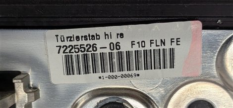 Thumbnail 24: 2012 BMW ACTIVE HYBRID 5 F10 INTERIOR DOOR DASH TRIM MOLDING SET/9 (Fineline)