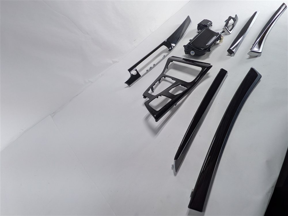 Thumbnail 4: 2012 BMW ACTIVE HYBRID 5 F10 INTERIOR DOOR DASH TRIM MOLDING SET/9 (Fineline)