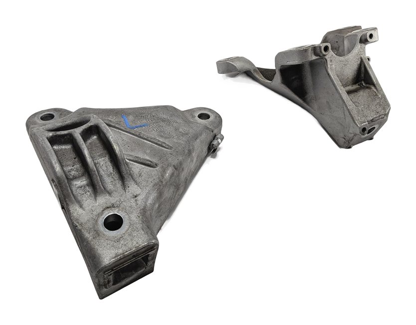 12 BMW ACTIVEHYBRID 5 F10 3.0L N55 HYBRID ENGINE LEFT/RIGHT MOUNT BRACKET SET/2