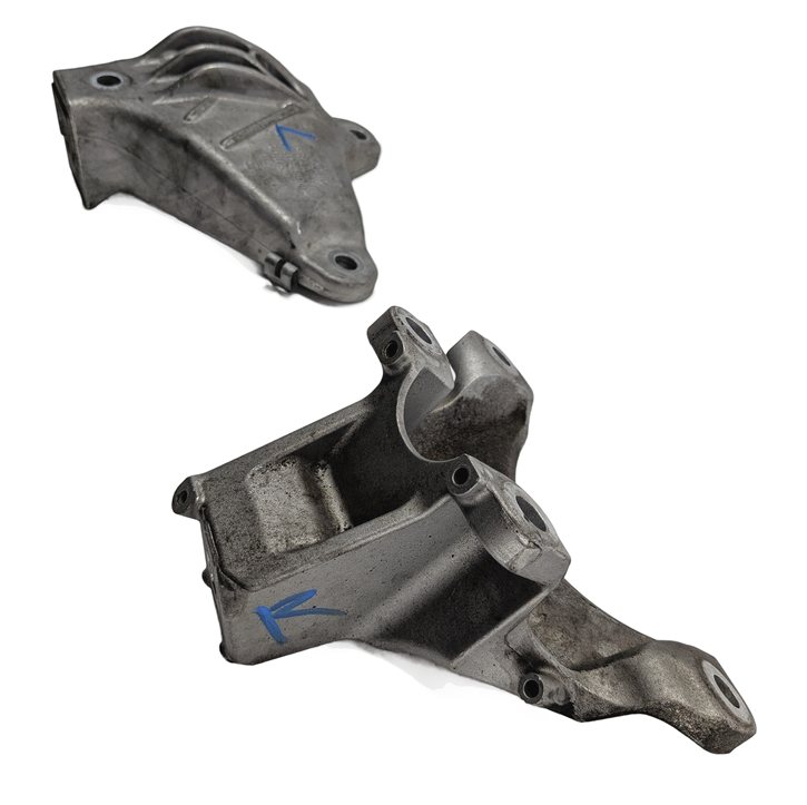 Thumbnail 4: 12 BMW ACTIVEHYBRID 5 F10 3.0L N55 HYBRID ENGINE LEFT/RIGHT MOUNT BRACKET SET/2