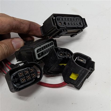Thumbnail 11: 12 BMW ACTIVEHYBRID 5 F10 3.0L N55 HYBRID ENGINE INJECTOR HARNESS BATTERY CABLE