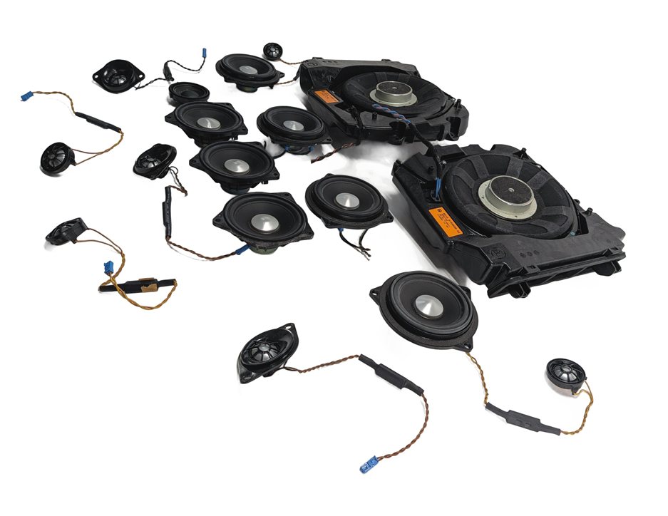 Thumbnail 4: 2012 BMW ACTIVE HYBRID 5 F10 AUDIO SOUND SYSTEM SUBWOOFER TWEETER SPEAKER SET/17
