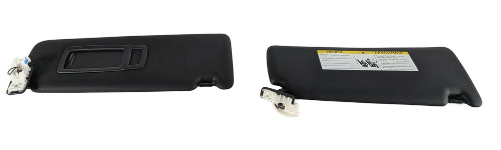 12-19 BMW 3 4 SERIES (F30 F31 F32 F33) FRONT LEFT & RIGHT SUNVISOR SET (Black)