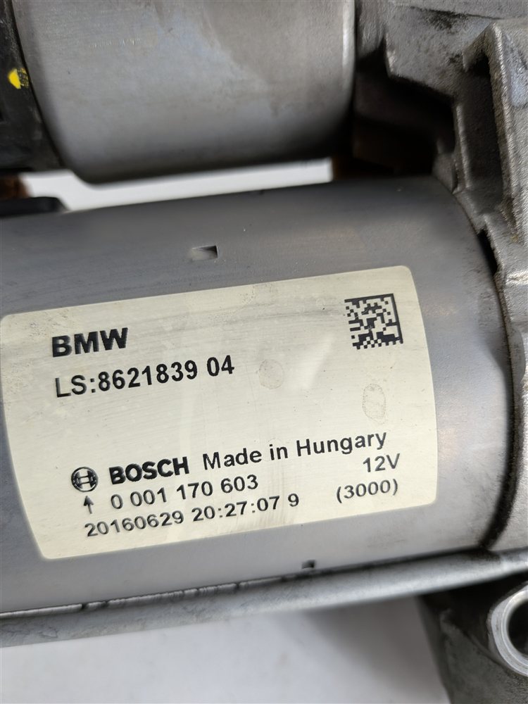 Thumbnail 6: 2017-2020 BMW 230i 330i 430i 530i X3 X4 (F22 F30 F32 G01 G02 G30) STARTER MOTOR