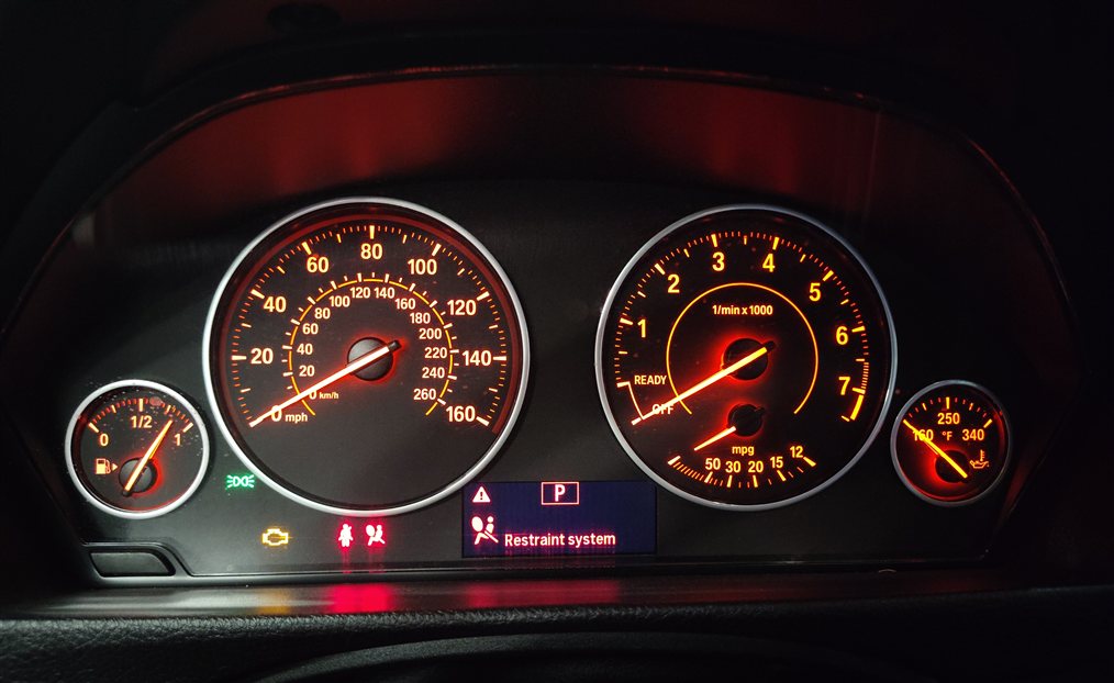 Thumbnail 2: 12-19 BMW 3 4 SERIES (F30 F32 F34 F36) SPEEDOMETER INSTRUMENT GAUGE CLUSTER MPH