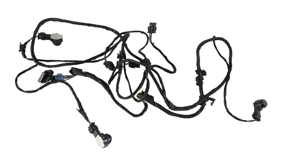 Thumbnail 2: 2017 BMW 330I (F30) REAR PARK ASSIST PDC DISTANCE SENSOR SET/4 w/ HARNESS (Blue)