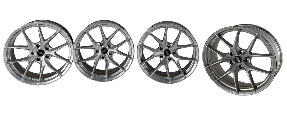 2017 BMW 330I (F30) ESR RF2 19X8.5 10-SPOKE ALLOY WHEEL RIM SET/4 (SILVER)