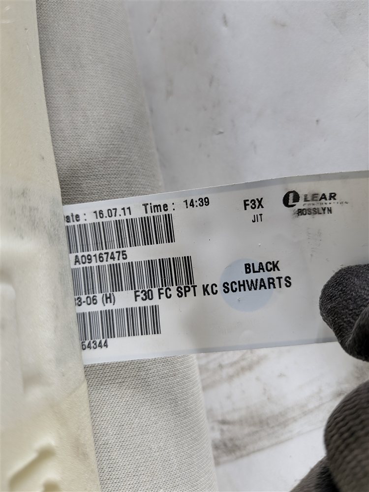 Thumbnail 7: 2017 BMW 330I (F30) FRONT LEFT DRIVER SPORT SEAT LOWER BOTTOM CUSHION (Black)