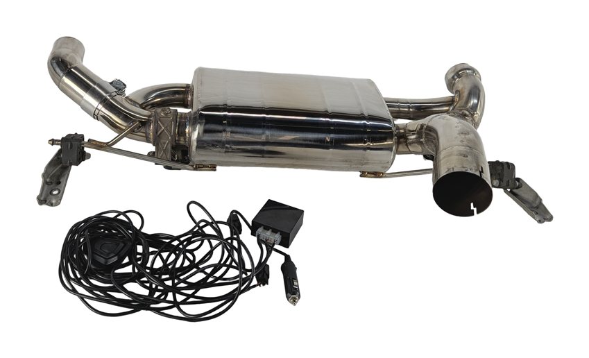 2017 BMW 330I (F30) VRSF REAR MUFFLER EXHAUST w/ ELECTRONIC VALVES & HARNESS