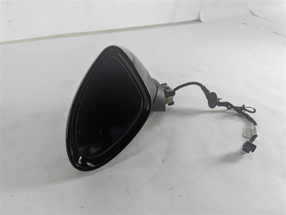 15-18 PORSCHE CAYENNE (958) LEFT BLIND SPOT P-FOLD AUTODIM DOOR MIRROR (Black)