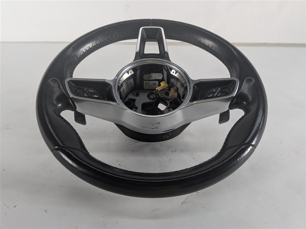 Thumbnail 2: 15-18 PORSCHE CAYENNE 958 MULTIFUNCTION SPORT STEERING WHEEL w/ PADDLES (Black)