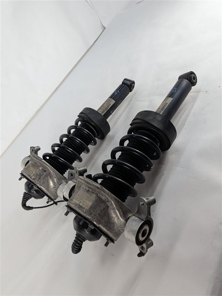 11-18 PORSCHE CAYENNE (958) REAR LEFT & RIGHT AIR SUSPENSION VDC SHOCK STRUT SET