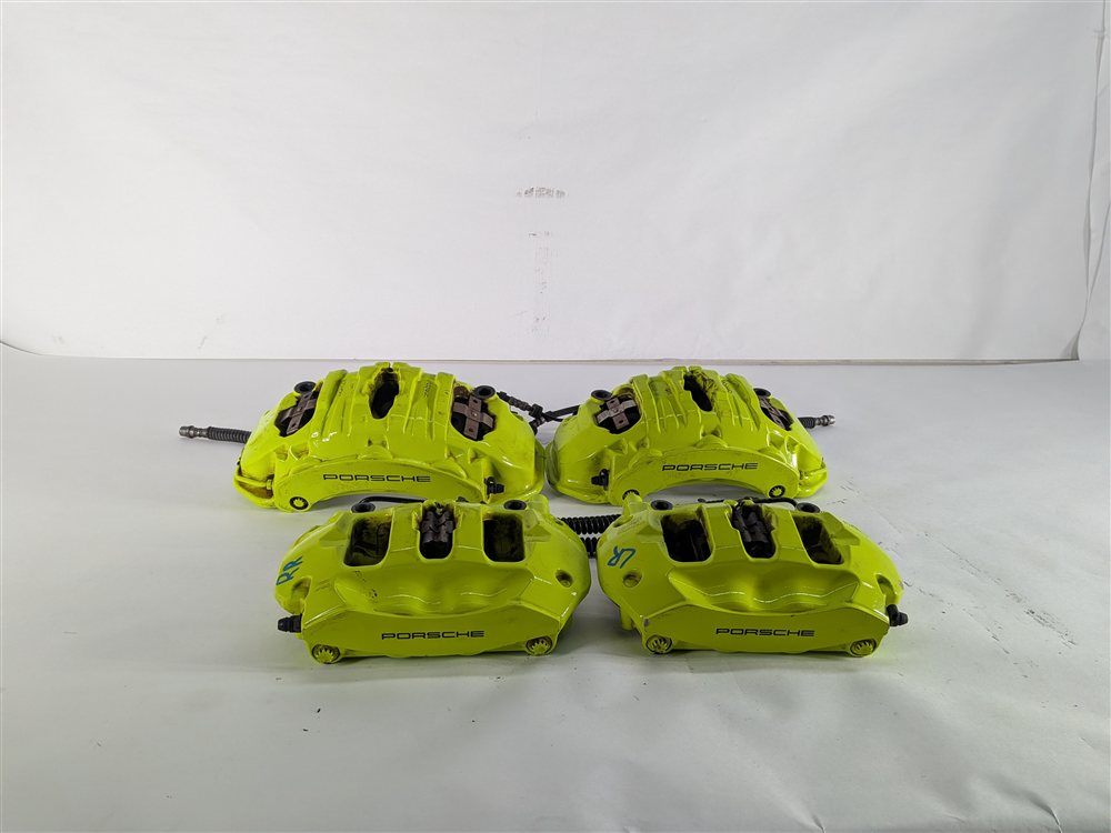 Thumbnail 2: 15-18 PORSCHE CAYENNE HYBRID 958 FRONT REAR LEFT RIGHT BREMBO BRAKE CALIPER SET
