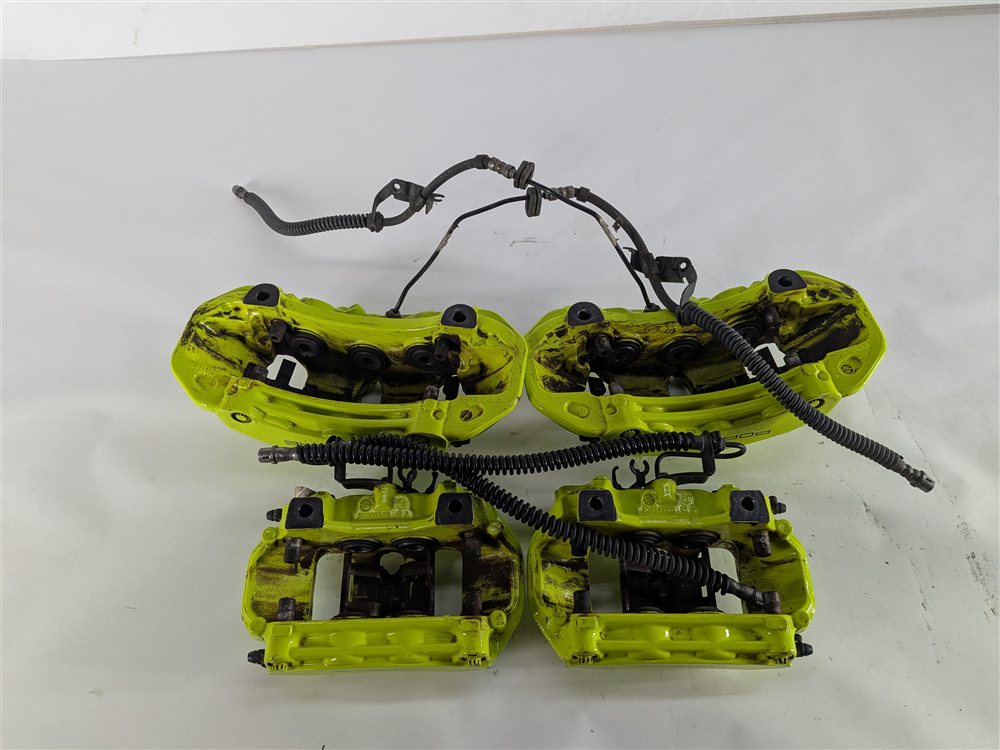 Thumbnail 7: 15-18 PORSCHE CAYENNE HYBRID 958 FRONT REAR LEFT RIGHT BREMBO BRAKE CALIPER SET