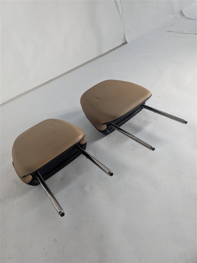 11-18 PORSCHE CAYENNE 958 FRONT LEFT & RIGHT SEAT HEADREST SET/2(Beige)