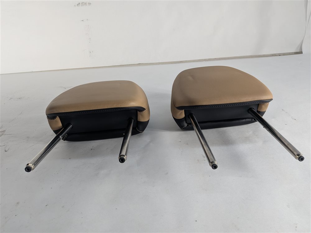 Thumbnail 2: 11-18 PORSCHE CAYENNE 958 FRONT LEFT & RIGHT SEAT HEADREST SET/2(Beige)