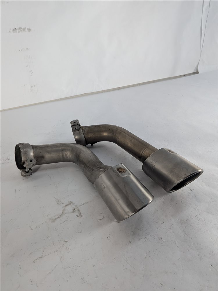 11-16 PORSCHE CAYENNE HYBRID 958 REAR RIGHT PASSENGER MUFFLER EXHAUST TIP SET-2