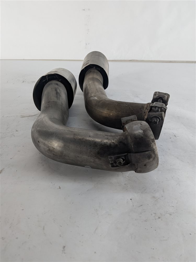 Thumbnail 6: 11-16 PORSCHE CAYENNE HYBRID 958 REAR RIGHT PASSENGER MUFFLER EXHAUST TIP SET-2