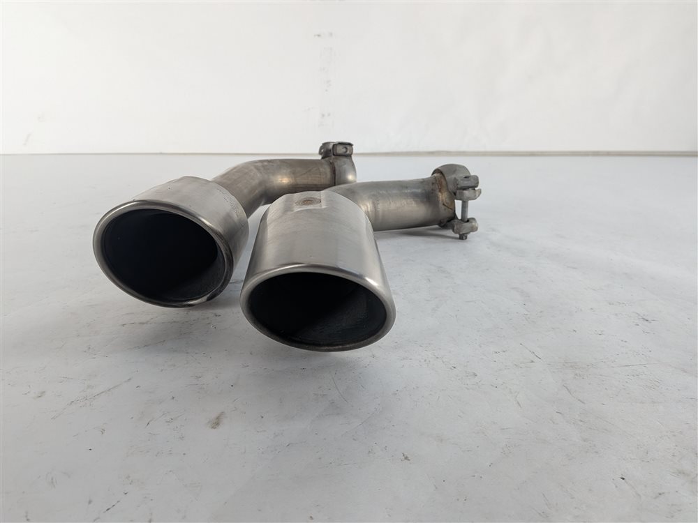 Thumbnail 2: 11-16 PORSCHE CAYENNE HYBRID (958) REAR LEFT DRIVER MUFFLER EXHAUST TIP SET-2