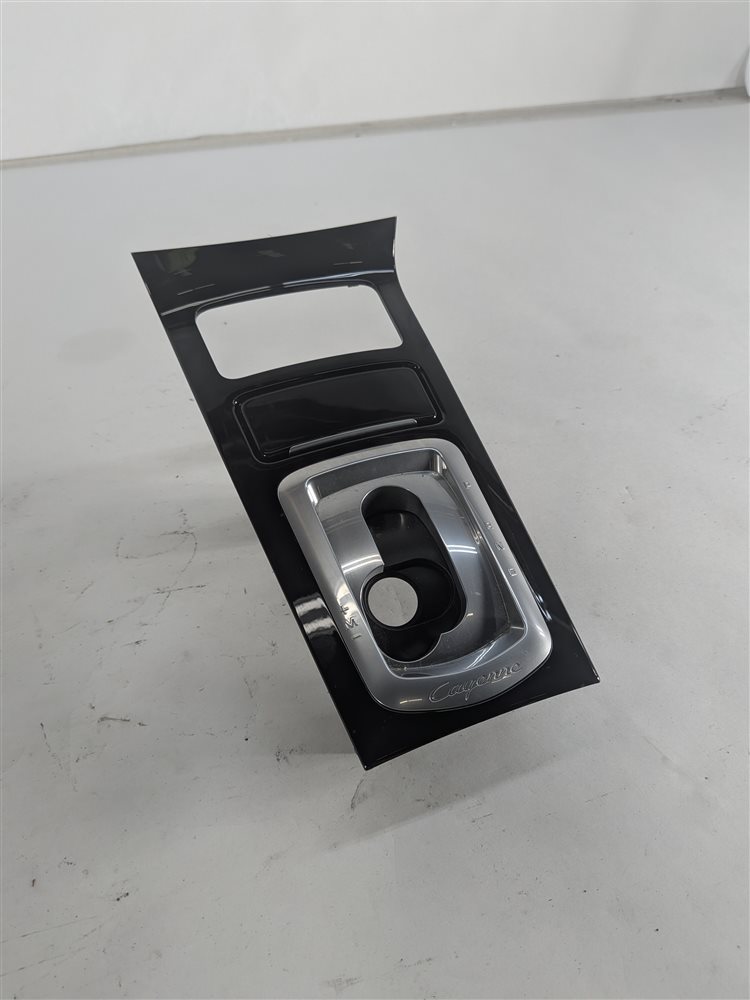 2016 PORSCHE CAYENNE (958) CENTER CONSOLE SHIFTER TRIM BEZEL (Piano Black)