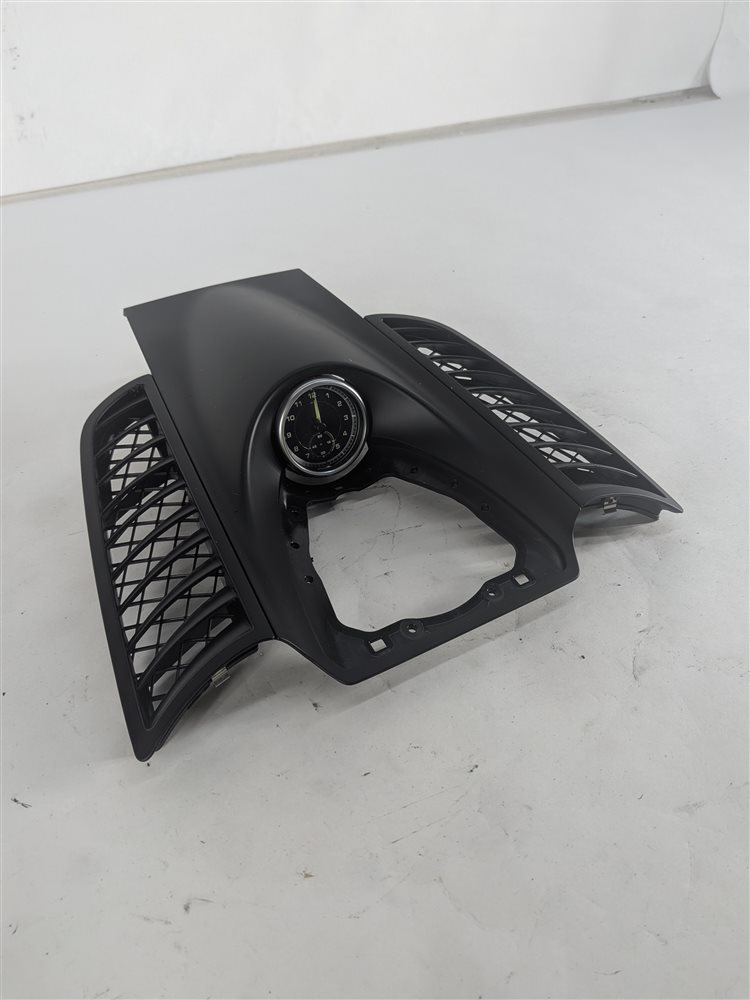 2016 PORSCHE CAYENNE 958 CENTER DASH SPEAKER GRILLE COVER w/ CLOCK (BLACK)