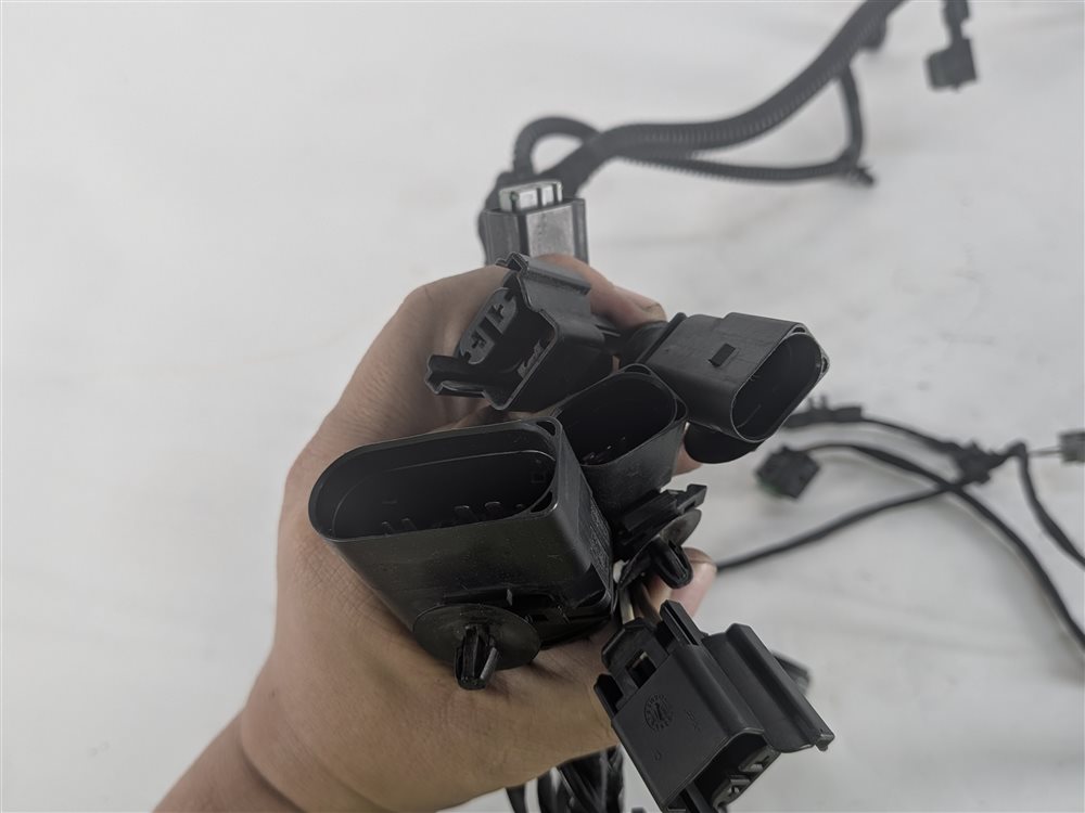 Thumbnail 10: 2016 PORSCHE CAYENNE (958) FRONT PARK ASSIST PDC SENSOR SET/4 w/ HARNESS (Black)