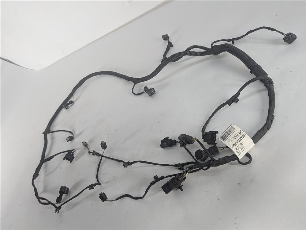 Thumbnail 4: 2016 PORSCHE CAYENNE (958) FRONT PARK ASSIST PDC SENSOR SET/4 w/ HARNESS (Black)
